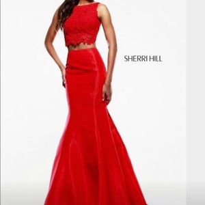 Sherri Hill two piece prom dress